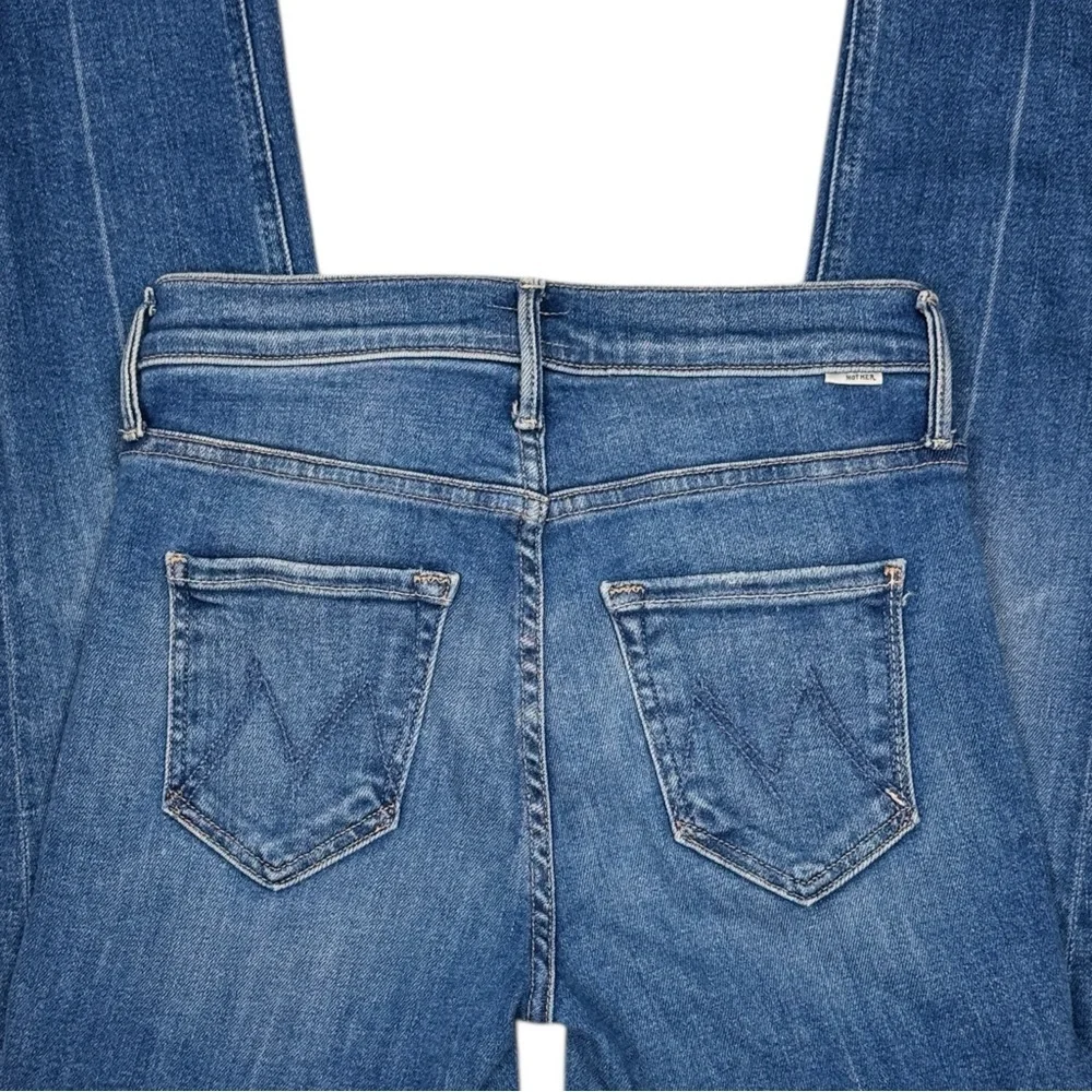MOTHER Mid Rise Dazzler Ankle Fray 25 Opposites Attract Stretch Retail $238 - Picture 9 of 10